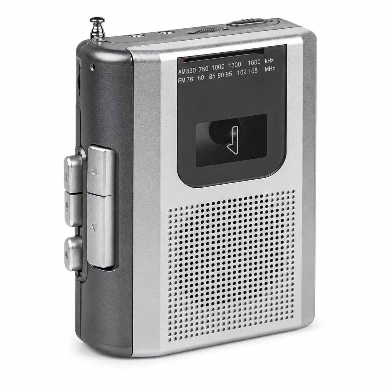 Retro Cassette Player AM FM Radio registratore a nastro portatile con altoparlante | Jack per cuffie registrazione microfono USB alimentato design vintage lettore audio home travel dispositivo di ascolto