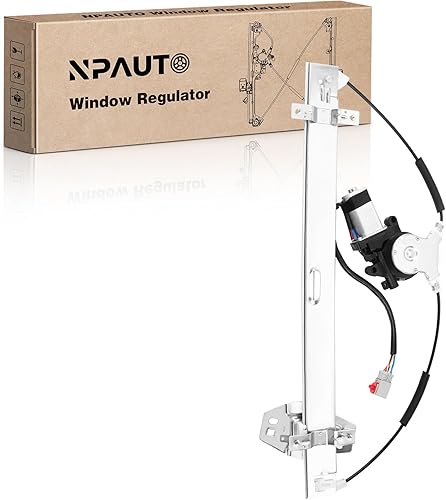 Miniatura 8 de NPAUTO Elevalunas eléctrico trasero del lado del conductor con motor de repuesto para Honda Pilot 2003 2004 2005 2006 2007 2008, izquierdo, 748-512