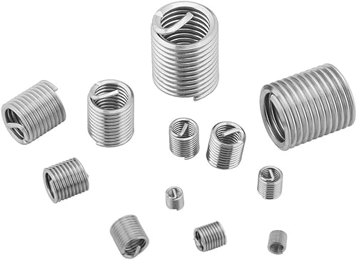 Miniatura 3 de Kit de reparación de rosca, kit de insertos de bobina, kit de reparación de roscas de acero inoxidable, insertos M3 M4 M5 M6 M8 M10 para evitar