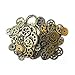 Aoyoho 100 Gram Assorted Antique Steampunk Gears Charms Pendant Clock Watch Wheel Gear for Crafting