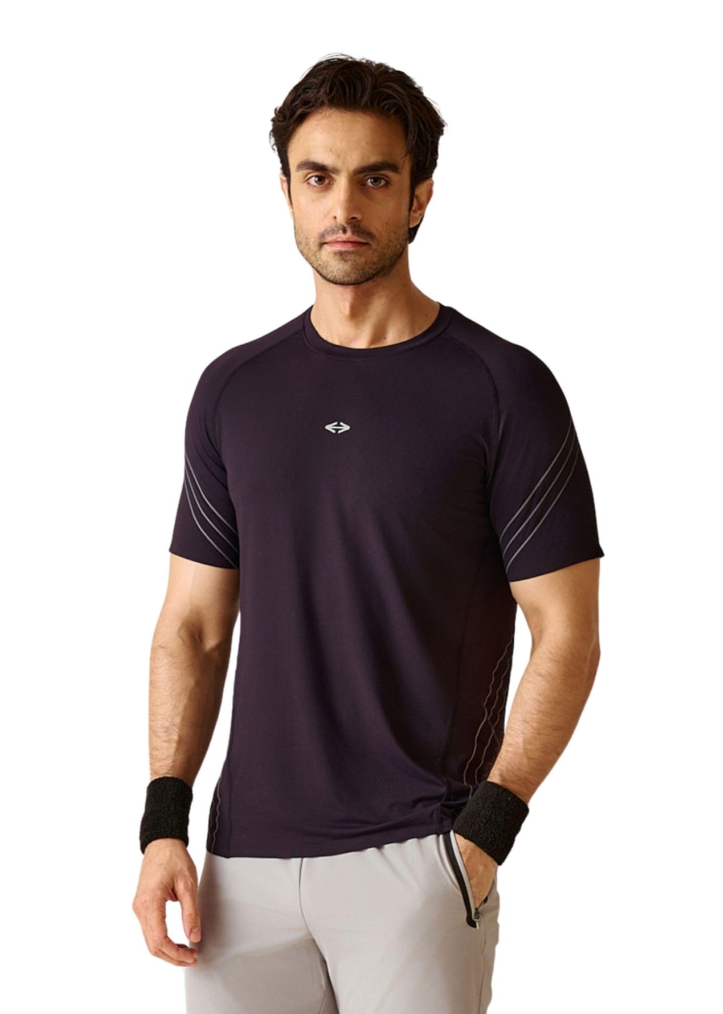 STRCH Men's Activewear T-Shirt | Regular Fit Round Neck Sports T-Shirt | Half Sleeve Gym, Running & Training Tee | UV Protection & Anti-Odour Performance Fabric-picture-28