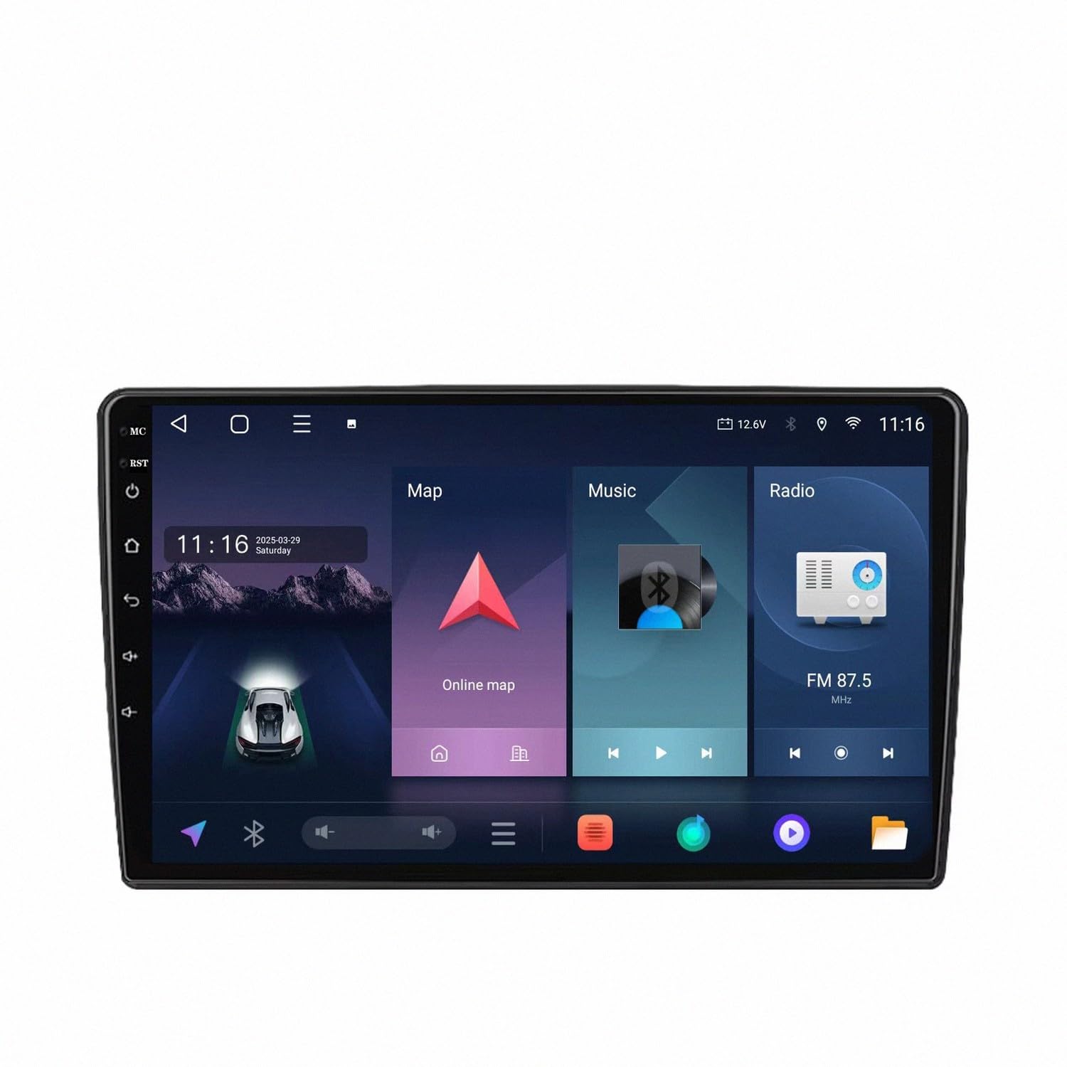 Ekran Z Bezprzewodowym Car Play dla Renault Duster 2015-2018 Bezprzewodowe Carplay I Android Auto, Radio Z Ekranem Dotykowym Ips, Nawigacja Gps Kamera, 8 Rdzeń 4G+64G