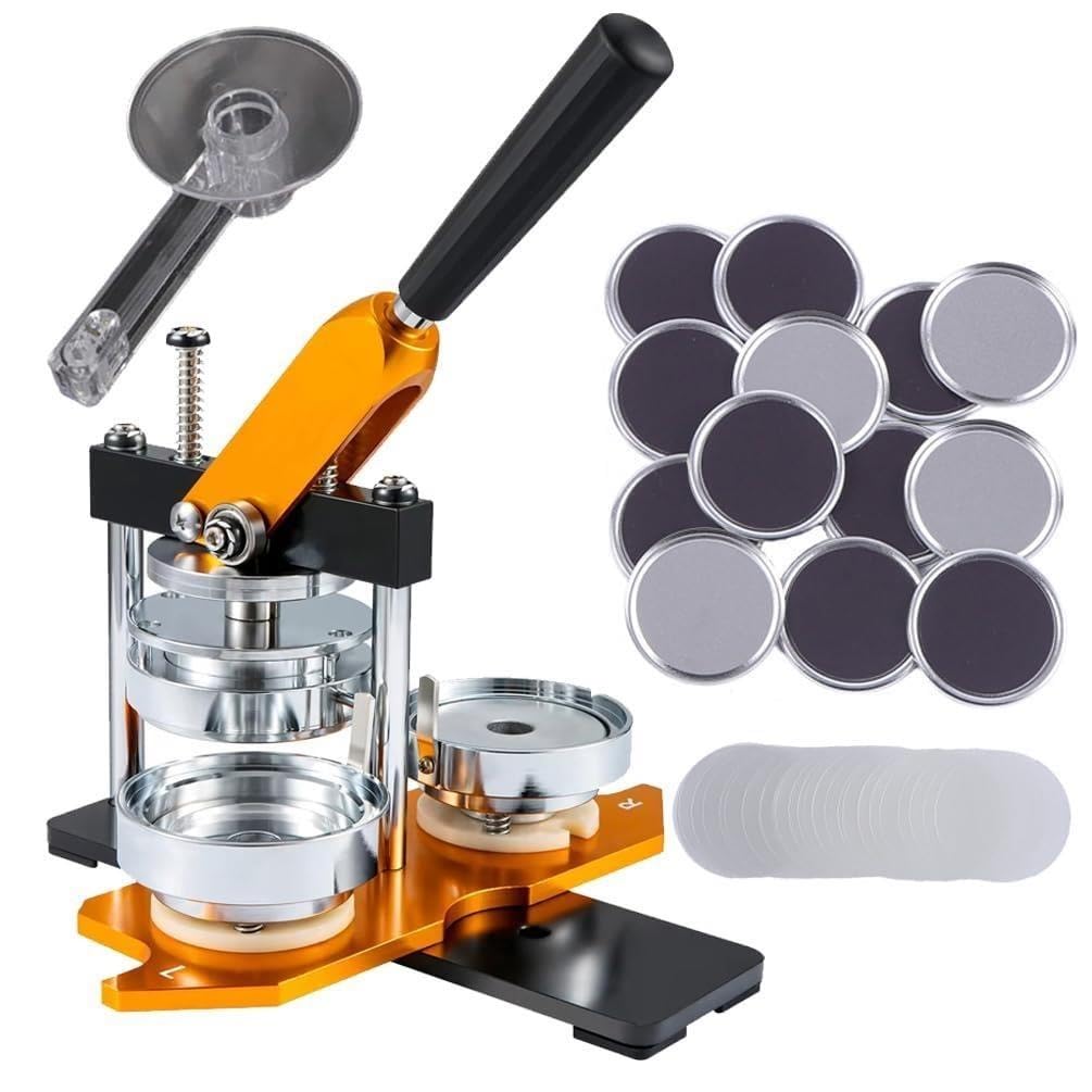 Máquina para Hacer Botones de Insignias 58 mm, Kit Botones, Juego de Pines