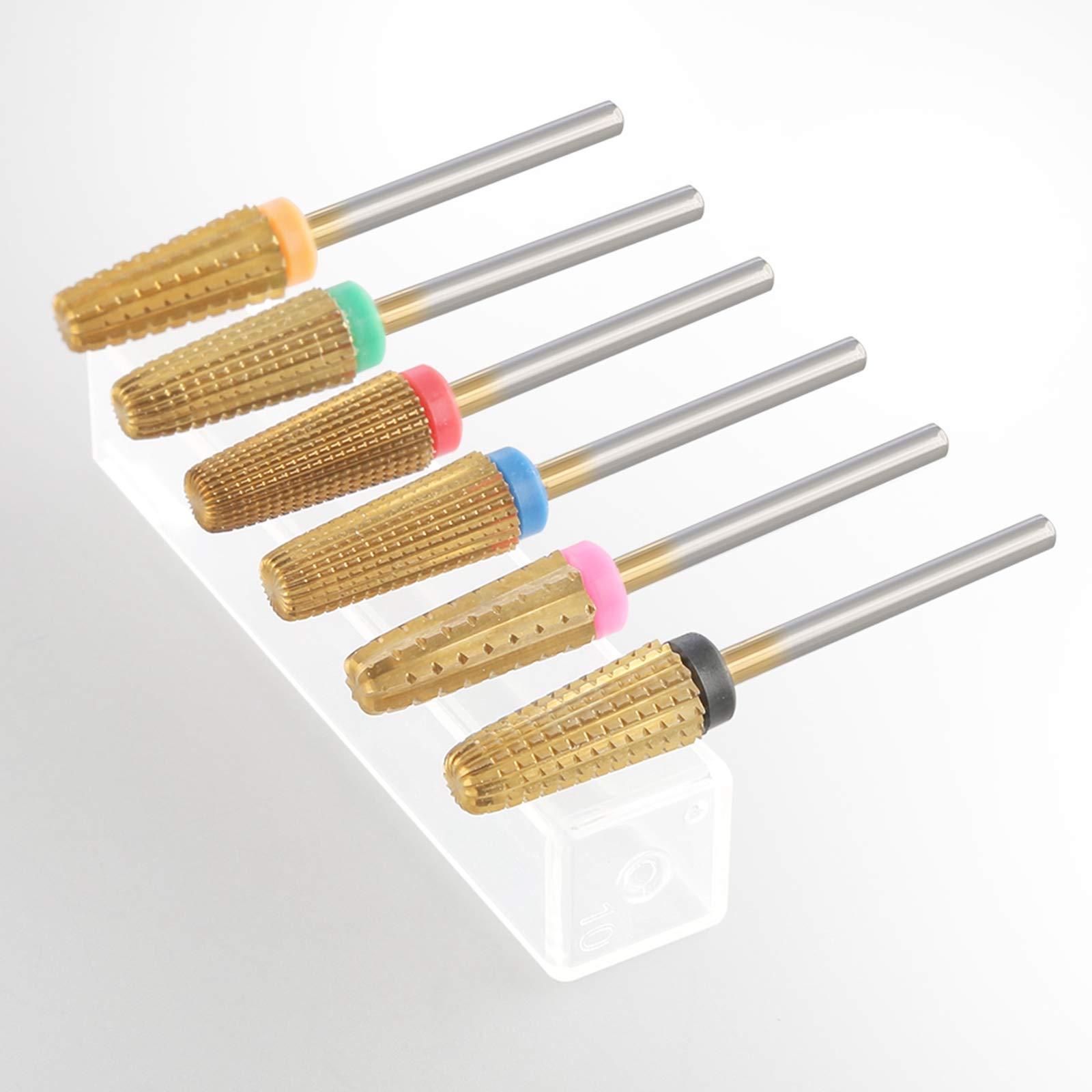 Nagelbohrer-Set, professionelle Bohrer for Nägel, 5-in-1-Fräser, konisches Nagelbohrer-Set for sauberes Gel-Nagelfeile-Zubehör(R715brs M)