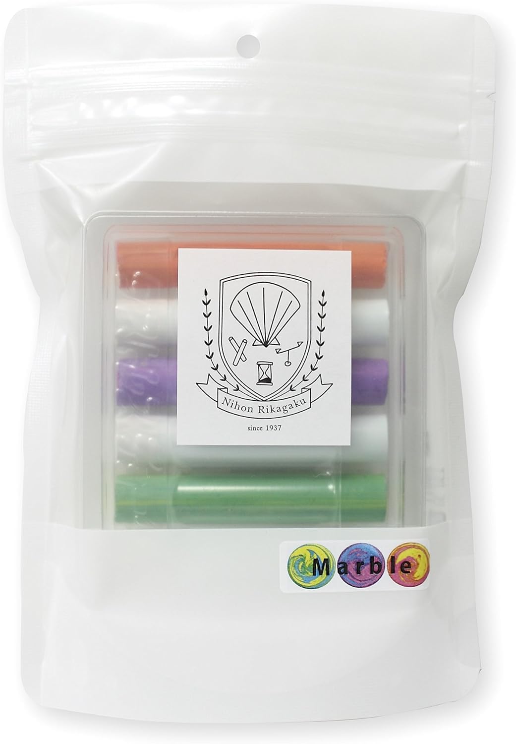 Amazon | 日本理化学 チョーク スクールシリーズ SC-4 マーブル