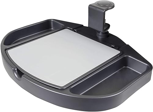 Miniatura 4 de Stand Up Desk Store - Bandeja giratoria de 360 grados con almacenamiento para escritorios y mesas de hasta 1.5 pulgadas de grosor