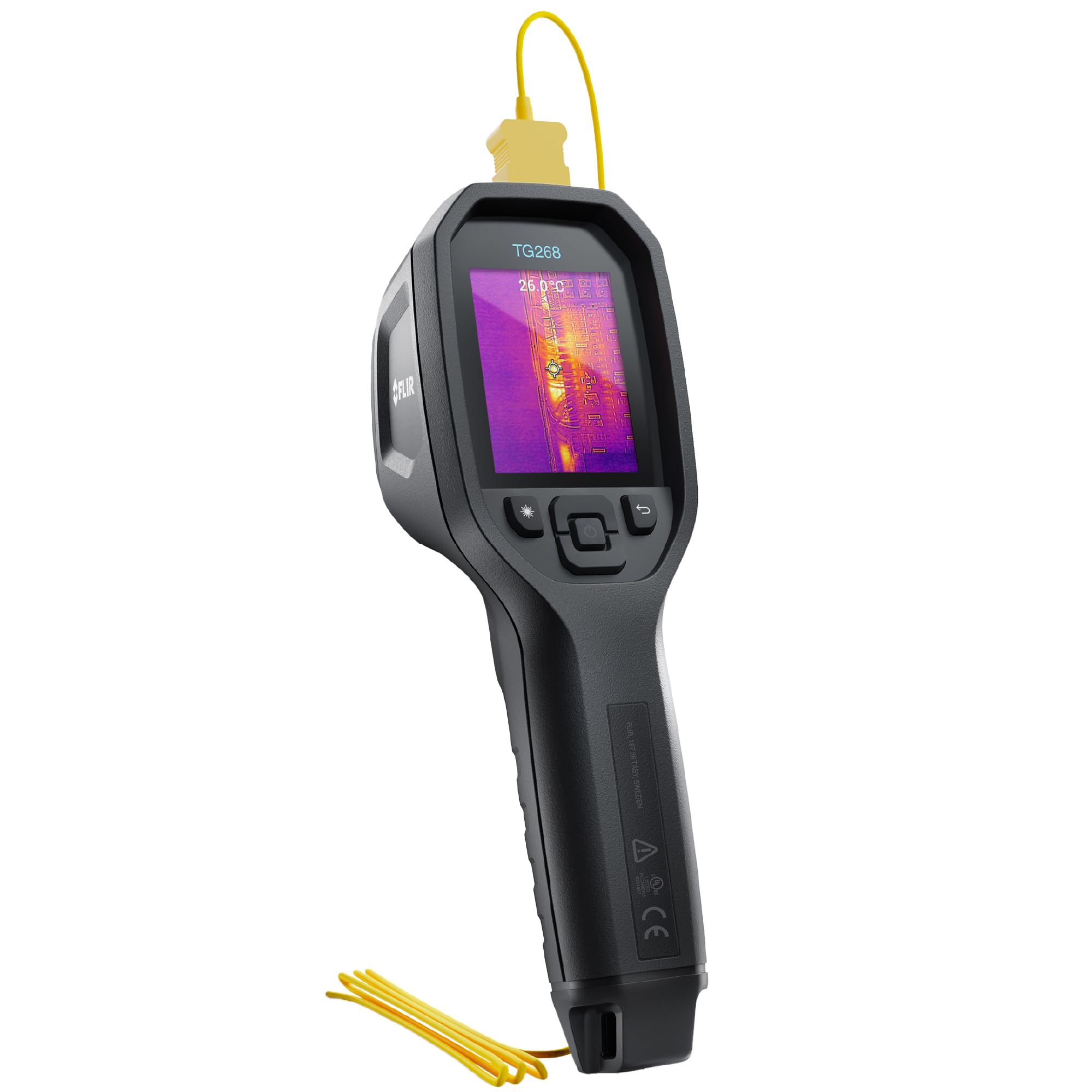 TG268 Thermal Imaging Camera with Spot IR Super Resolution 320x240 (160x120 Native IR) and Bullseye Laser: Commercial Grade Infrared Camera for Building Inspection, HVAC and Electrical