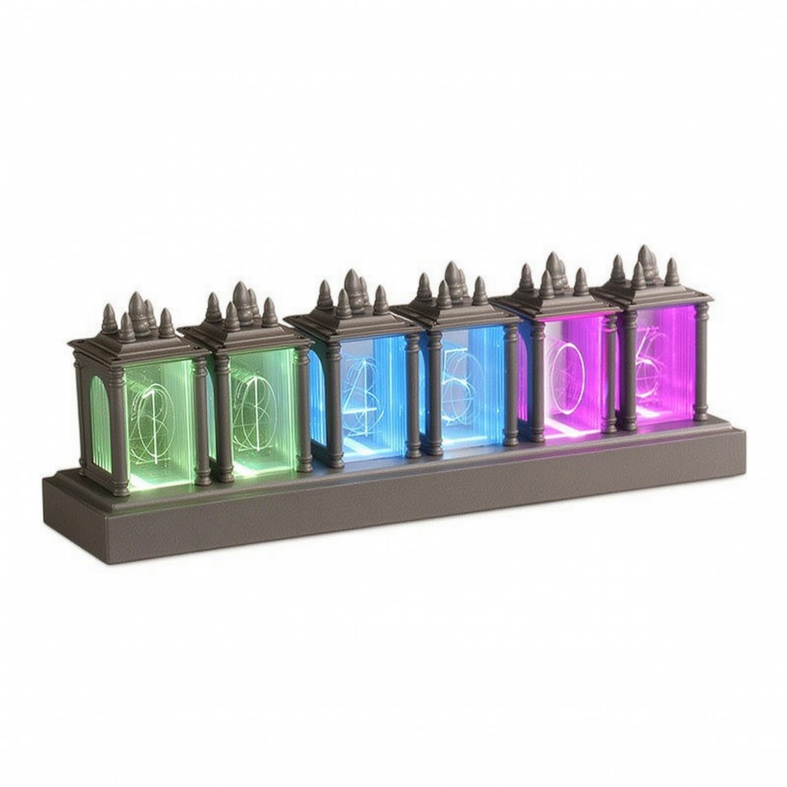 predolo Reloj Electrónico Tubo corativo, Gris