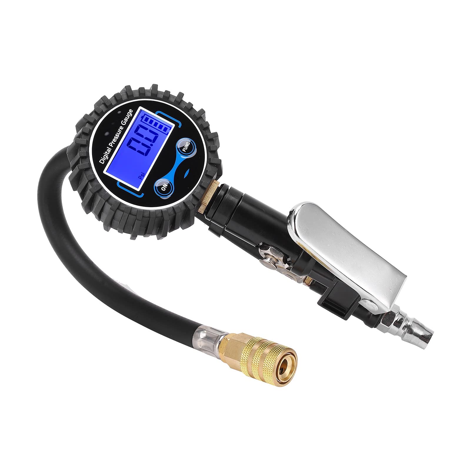 aqxreight Tire Pressure Gauge with LCD Digital Display and Inflator for Cars Motorcycles and Trucks
