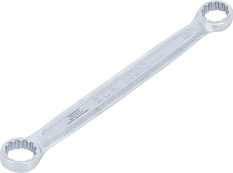 Chave Estrela Dupla Extra Plana BGS 30332, 10 x 11 mm, 12 Pontas, 1 Unidade