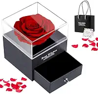 Rosa Eterna, Caixa De Presente Dia Dos Namorados, Presente Feminino,Flor, Namorada, Dia Dos Namorados