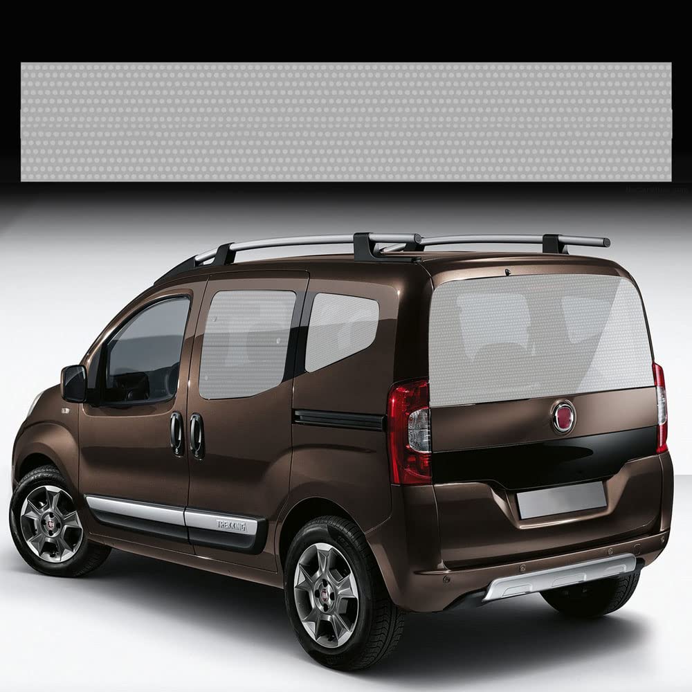 4R Quattroerre.it Adhesive Windshield Sunshade Stripe, Oneway Effect