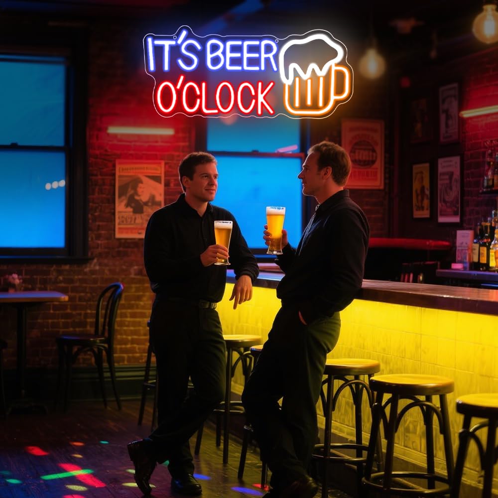 Insegna al neon per cocktail Happy Hour per decorazioni da parete Beer Bar Hotel Party Club Insegne al neon a LED dimmerabili | Leroy Merlin