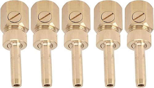 Miniatura 2 de Kuuleyn Boquilla de fuente de 5 piezas,Cabezal de rociador de agua de la fuente,Boquilla de chorro de cubierta de latón para piscina Inyección