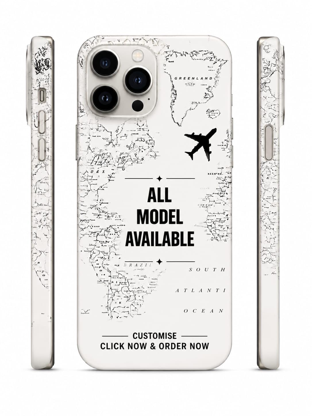 Aeroplane Map Full Back Printed Mobile Skin for All Smartphones | Premium Matte Finish Vinyl Wrap | Scratch Resistant Bubble Free Back Skin Sticker-image-18