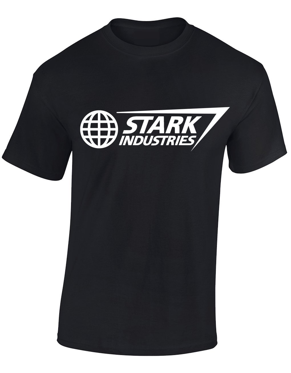 Crown Designs Men's Black Stark Industries Super Hero Movie & Comic Book Fan Gift For & Teenagers T-Shirts Tops - /Medium