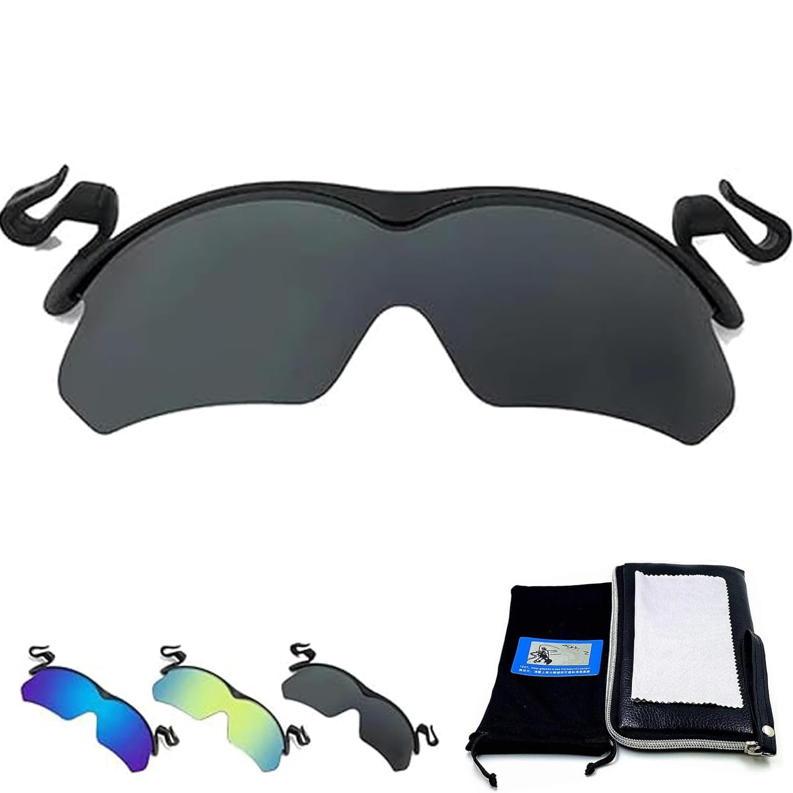 Sport-Sonnenbrille mit Clip, polarisiert, für den Außenbereich, Golf, Radfahren, Angeln, Sonnenbrille für Herren