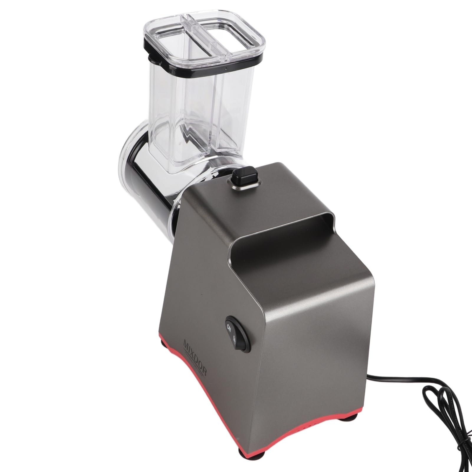 ZJchao Elektryczna Krajalnica do Warzyw o Mocy 500 W z 5 Zestawami Ostrzy, Wielofunkcyjny Rozdrabniacz i Tarka do Owoców, Przygotowywania Sałatek, Marchwi, Ogórków, Sera