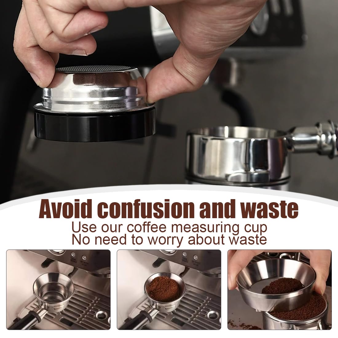 2 Stück Kaffee Dosierring 51 Mm,Magnetisch Dosiertrichter,Aluminium Espresso Trichter,Kaffeedosierring Für Fülltrichter,Brühschüssel,Siebträger Zubehör,Kaffeepulver Exakten Abfüllen