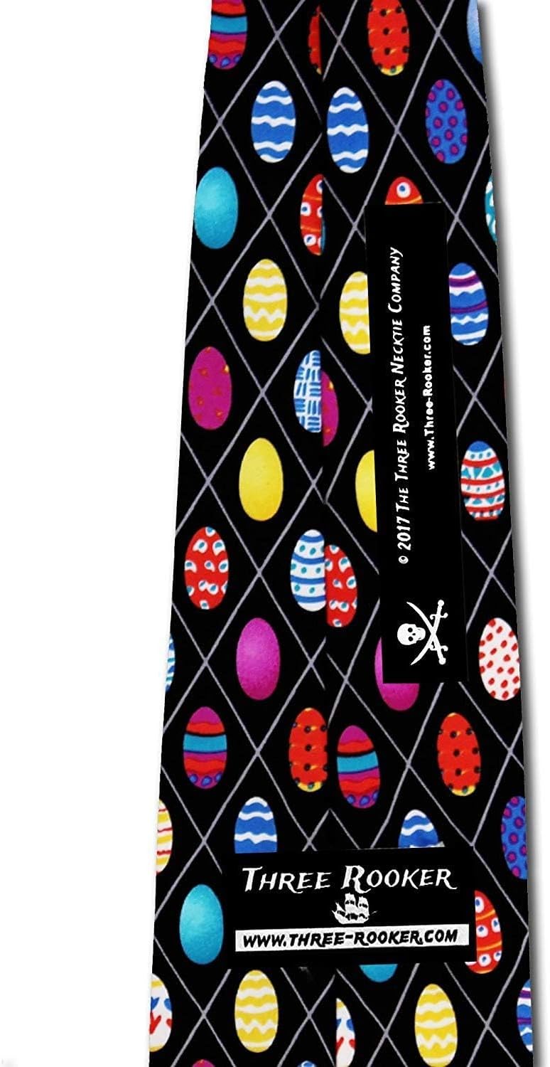 Three Rooker Easter Egg ties Mens Necktie