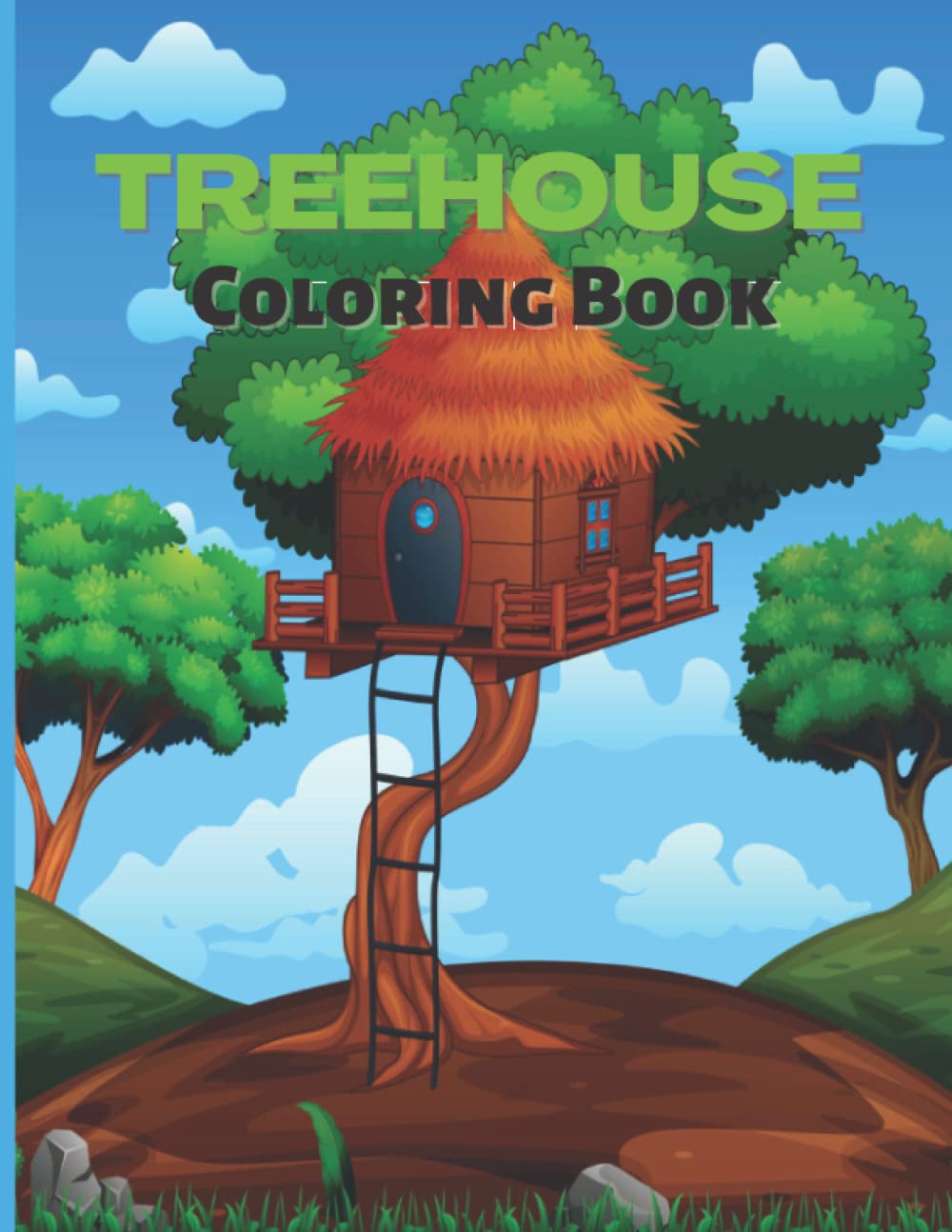 treehouse coloring book: Tree house coloring book. This book is a fun treehouse coloring book for everyone, Kids and Adults.