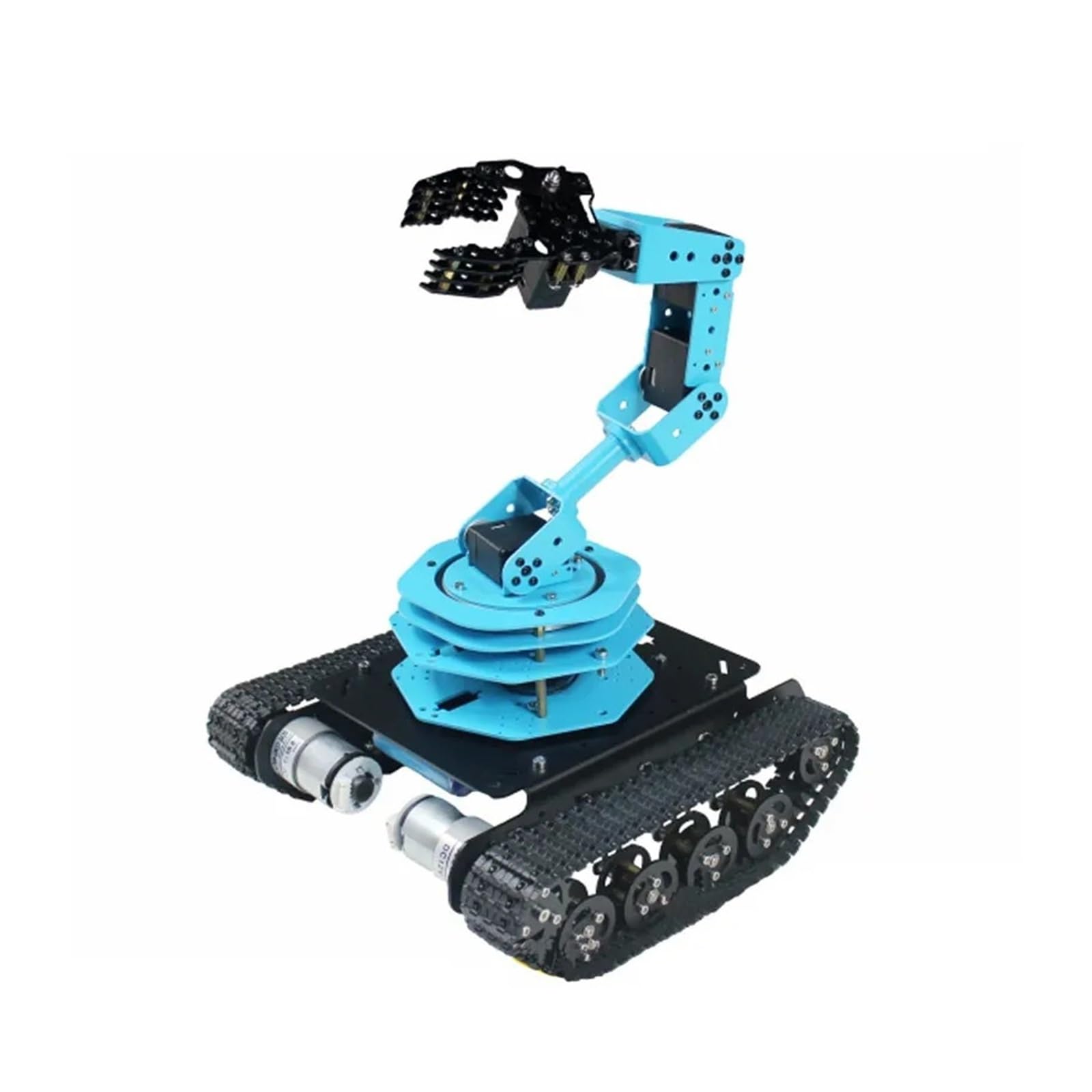 Brazo robótico con orugas RC de 6 Grados de Libertad, chasis de Tanque Educativo for automóvil Tanque Inteligente TS100 ensamblado