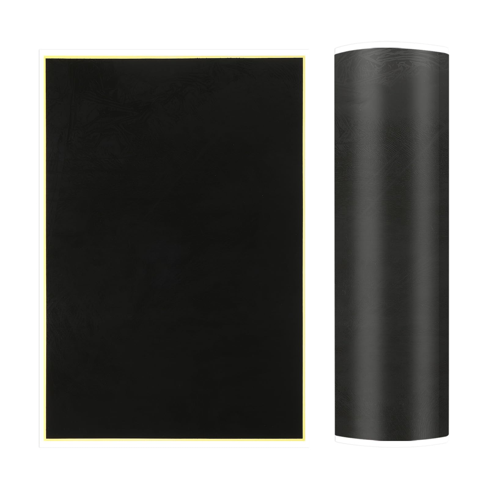 PATIKIL 15.3x10.4 Inch Laser Engraving Paper, 2 Pcs Laser Engraving Marking Color Paper for Fiber Laser Marking and Engraving on Metal Ceramics Glass, Black