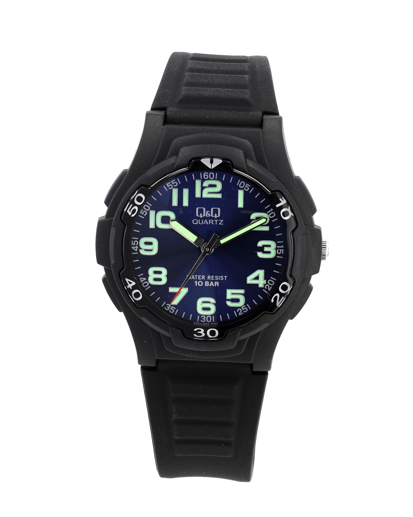 Q&Q Men's Analogue Quartz Watch with Rubber Strap QVP84J003Y
