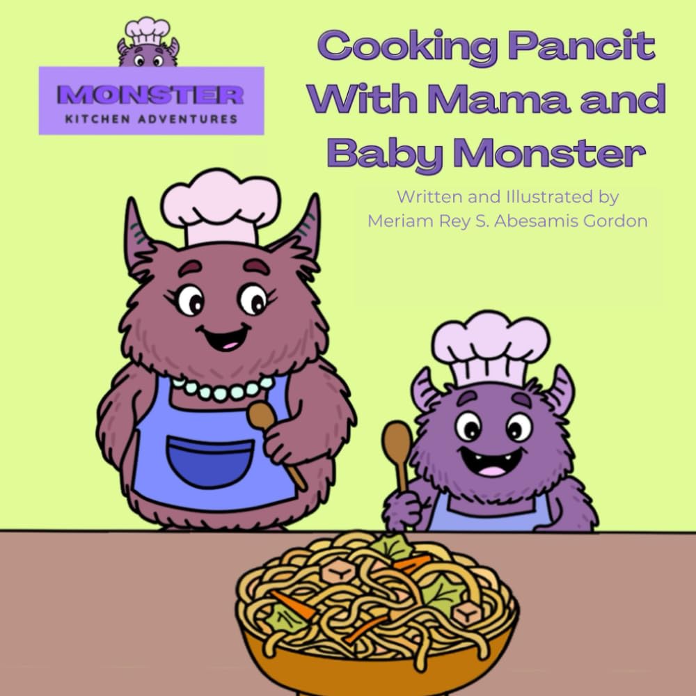 Cooking Pancit with Mama and Baby Monster (Monster Kitchen Adventures)