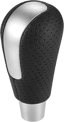 Pomo de palanca de cambios de transmisión automática con agujeros para Mazda 3 2009-2016 para Mazda 3 Sport 2009-2016 tono plateado mate