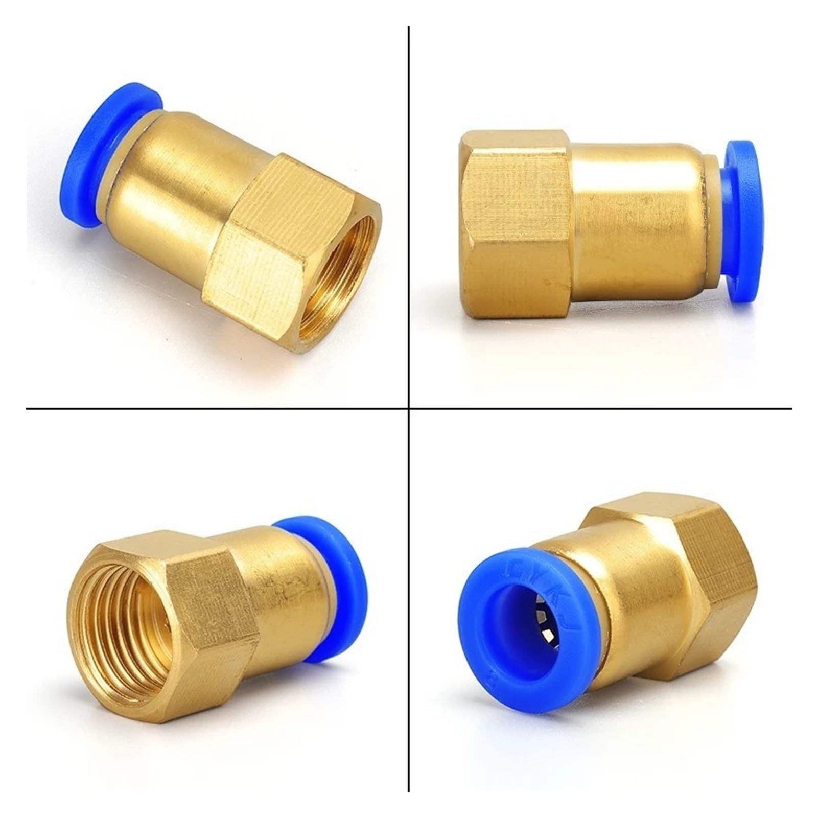 Connettore Rapido Pneumatico Ottone 4-12mm