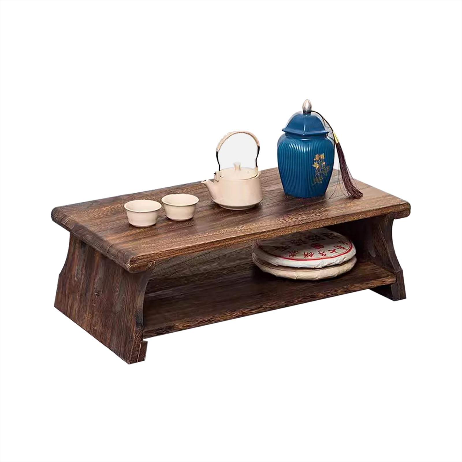 Table basse pour lire et travailler pliante en bois sans aucun montage
