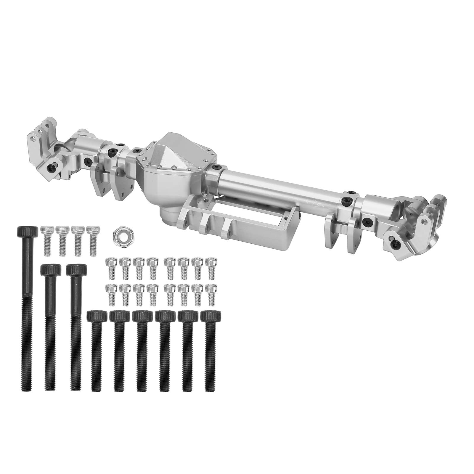 RC Obudowa osi przedniej Obudowa osi Stop aluminium do pojazdu Axial RBX10 Ryft 1/10 RC (Silver)