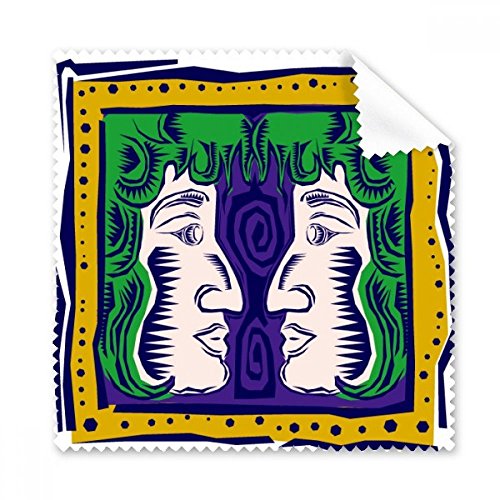 Chiffon microfibre Gémeaux essuie-écran tissu pour lunettes et téléphone x5