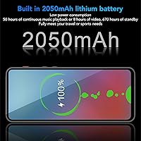 Vista 7 de Reproductor de MP4, reproductor de música Bluetooth Full HD de 5 pulgadas con reproducción de música de 50 horas, reproductor multimedia estéreo