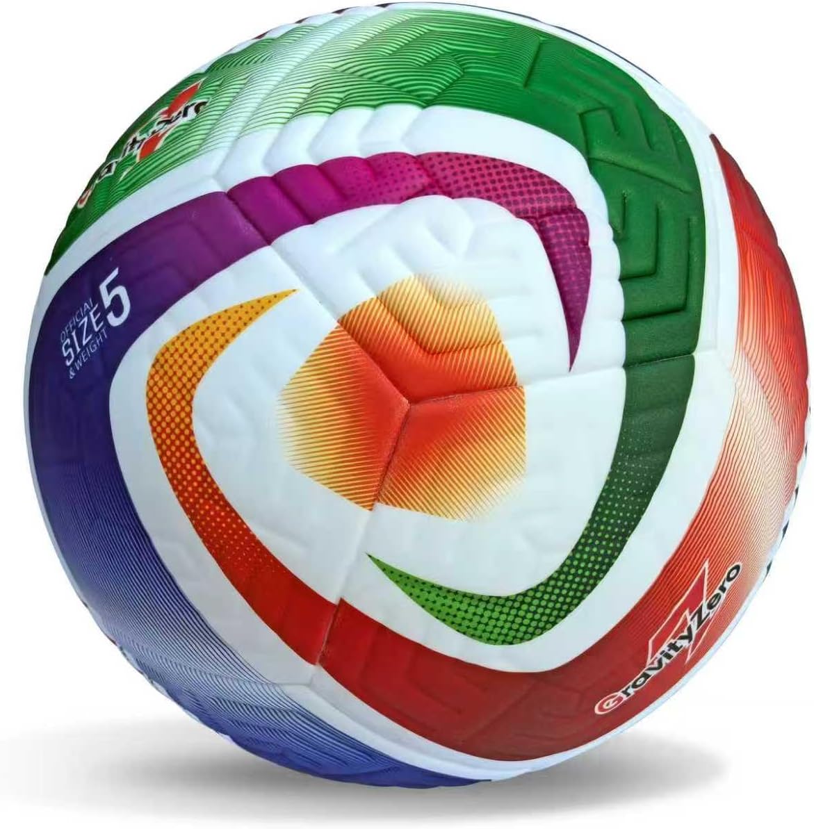 GravityZero Soccer Ball Size 5 with Pump, Thermal Bonded TPU Waterproof Football,Indoor Outdoor Soccer Ball, Professional Training & Official Match Ball for Adults and Youths,Practice Ball