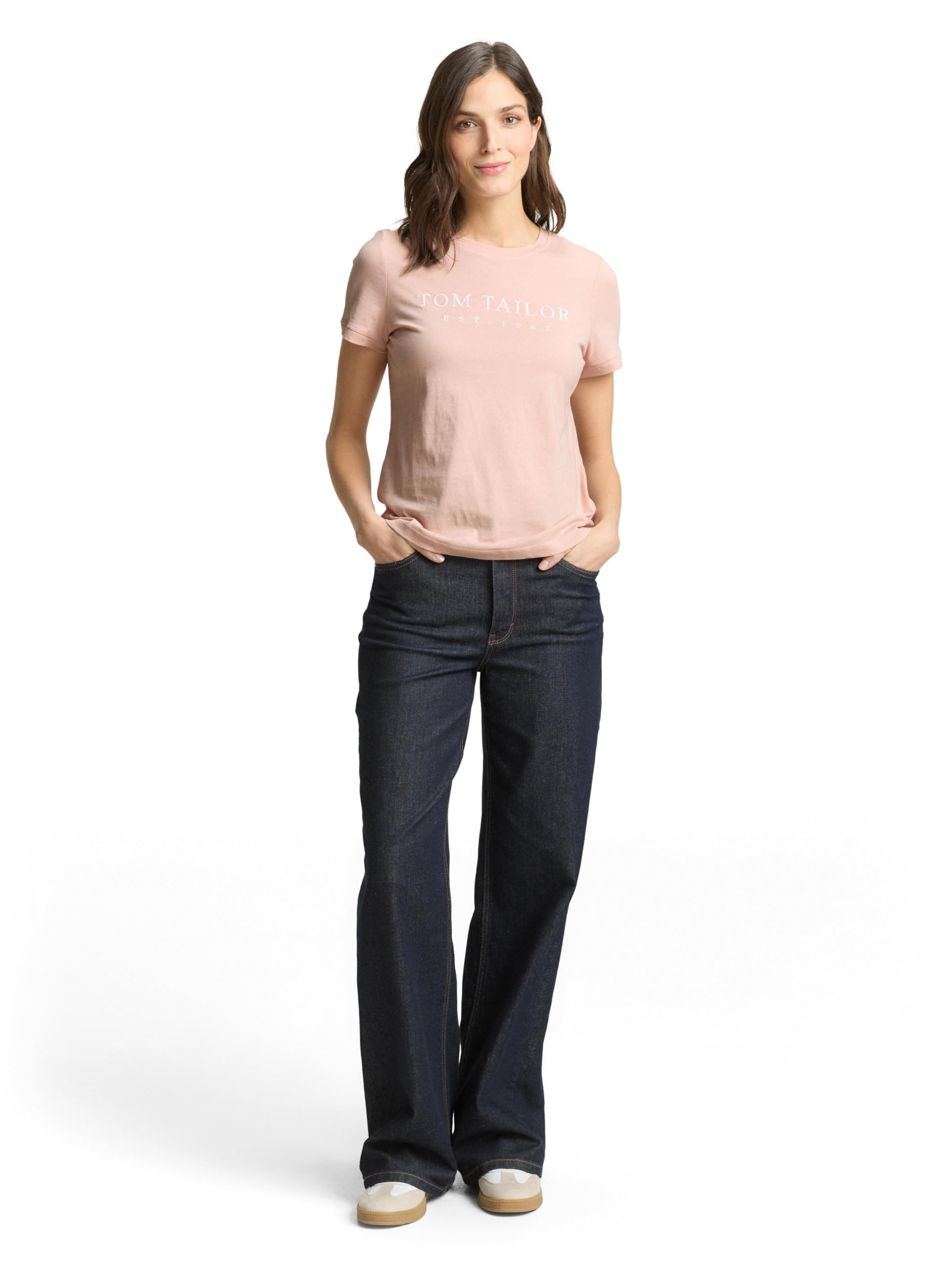 Basic T-Shirt mit Logo-Print – Ansicht 2