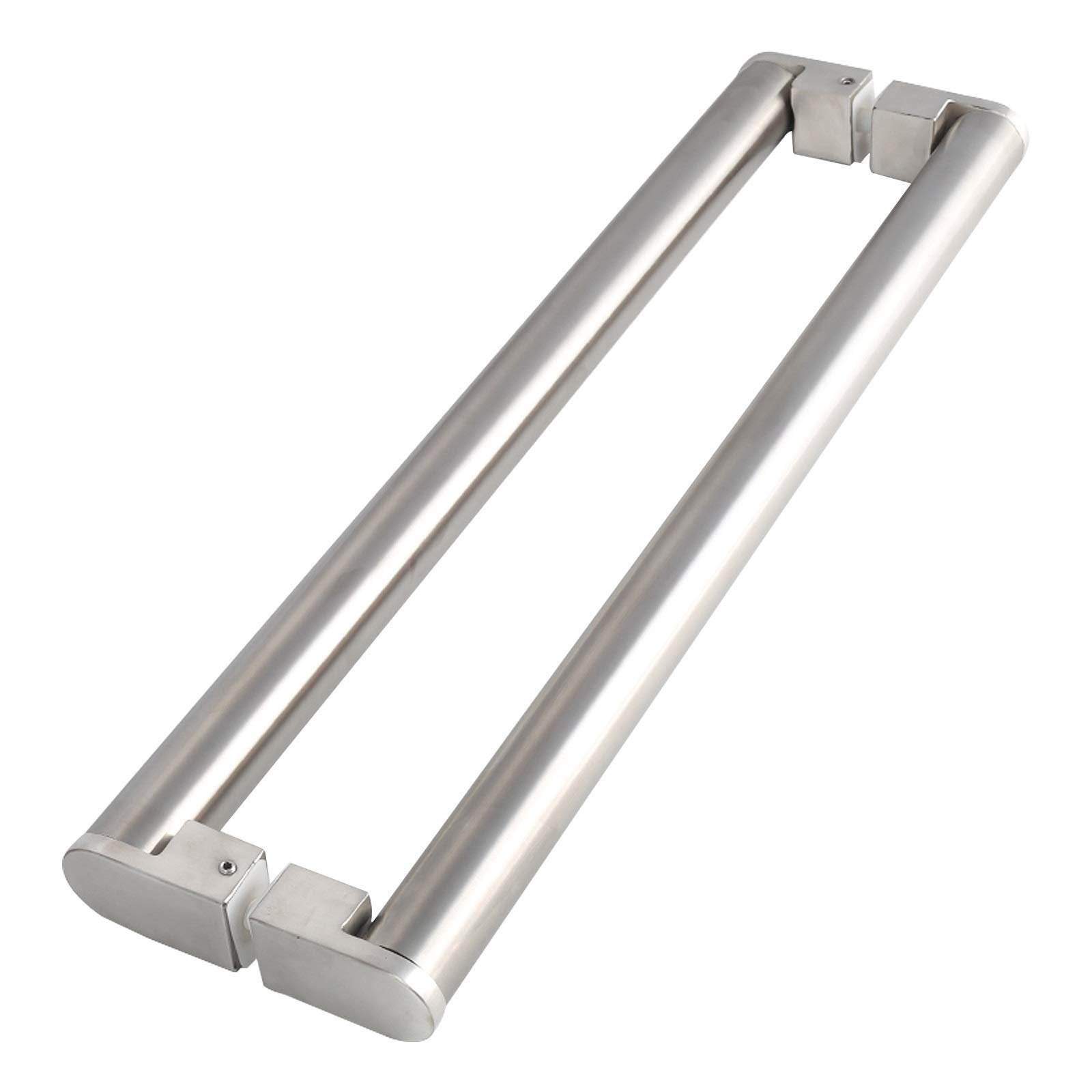 Poignée de porte en acier inoxydable tube rond en verre pour bureau et maison CHEWYNP