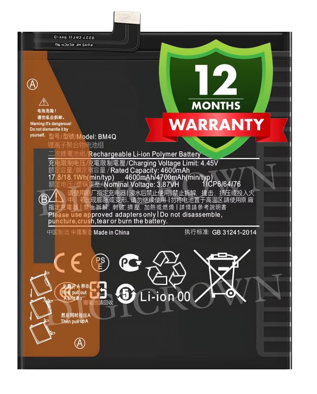 Image of Original BM4Q Battery Compatible for Xiaomi Poco F2 Pro (M2004J11G) | Redmi K30 Pro - (4700mAh) - 1 Year Warranty DF7