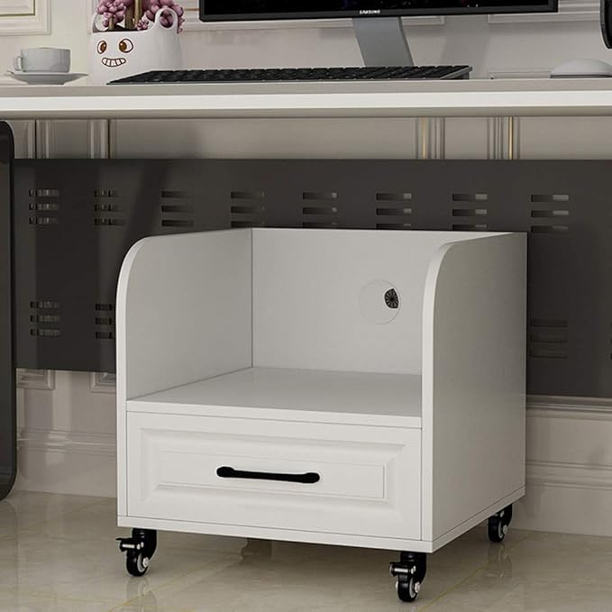 Printer Stand Under Desk Printer Stand CPU Main Frame with Cable