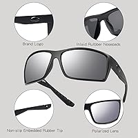 Vista 3 de Gafas de sol deportivas polarizadas para hombres y mujeres, con acabado retro, gafas de sol para hombres, gafas de sol cuadradas UV 18150