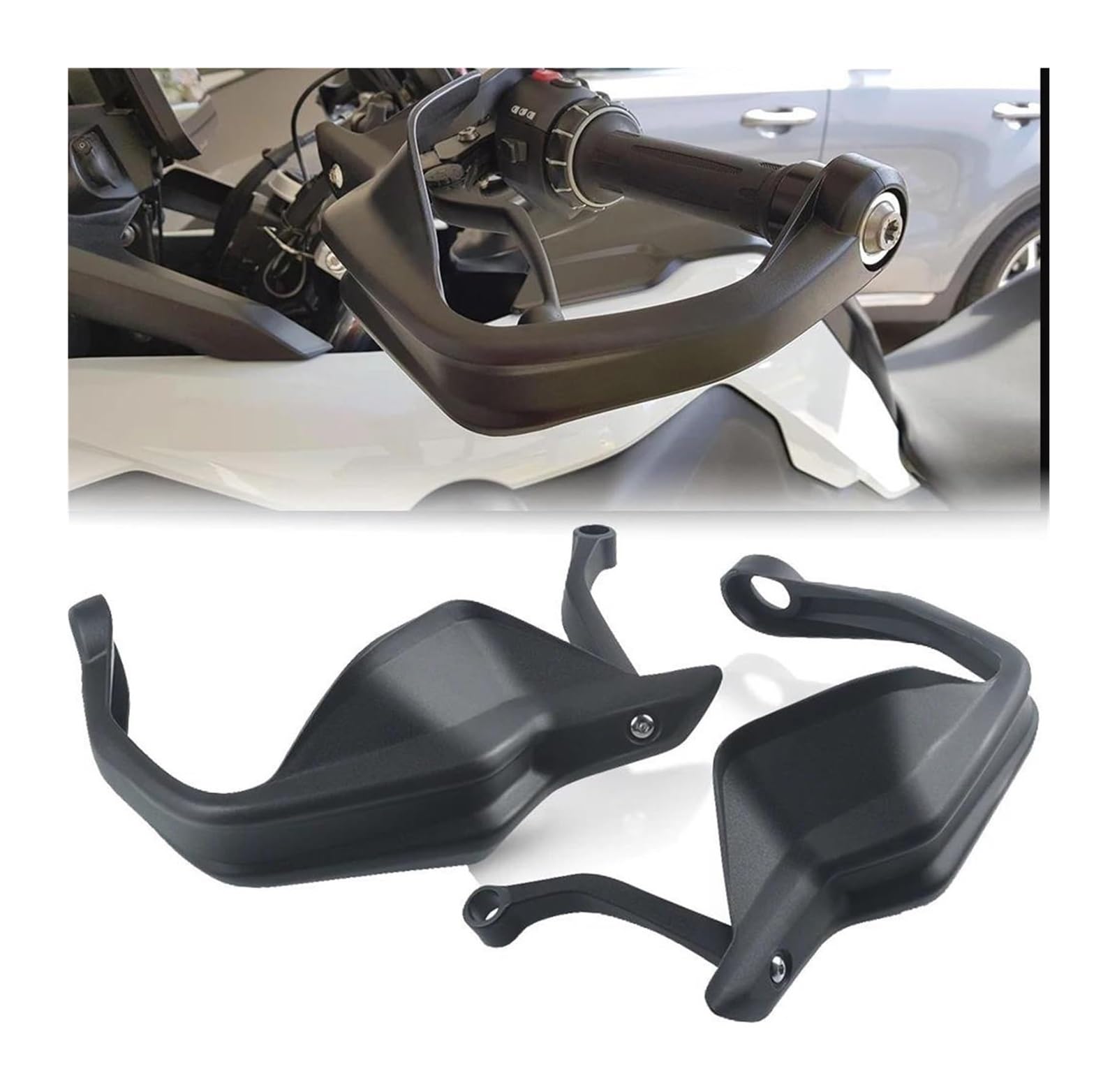 Für BMW F800GS Für Adventure F750GS G310GS G310R 2013–2023, Motorrad-Lenker-Handschutz-Schutz, Winddichter Schutzschild Motorrad Handprotektoren(Black 2)