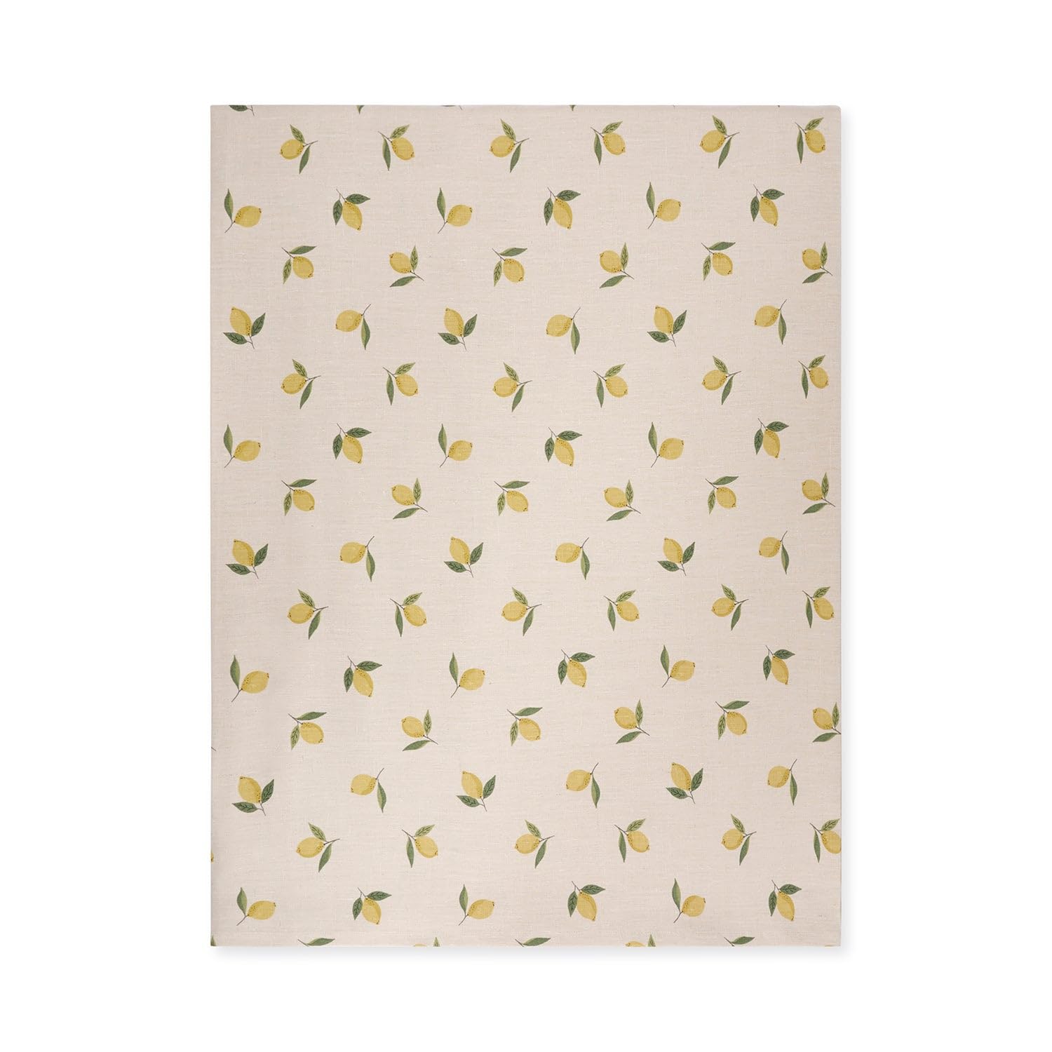 Sophie Allport Neutral Lemons Linen Tablecloth