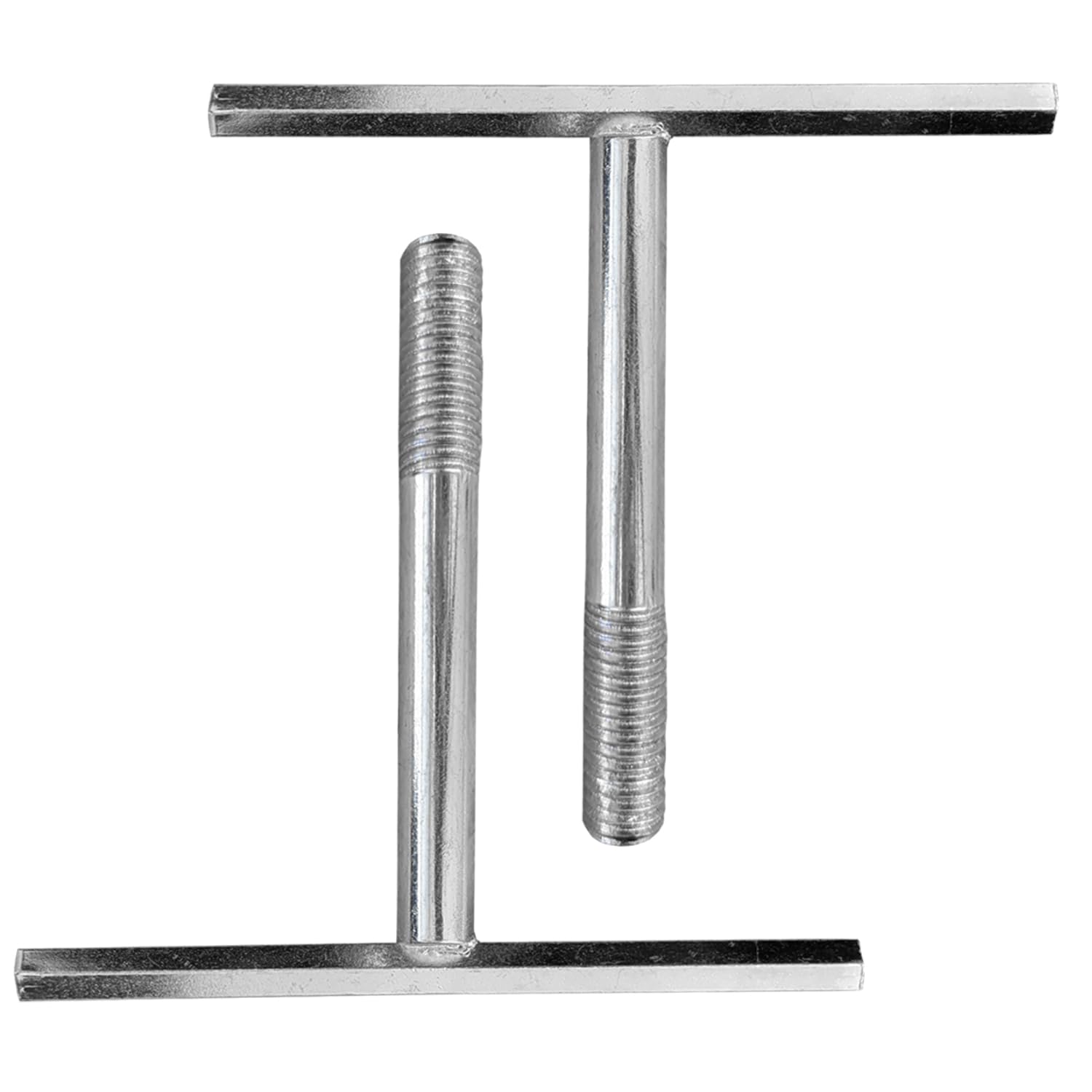Alusthetic Silver Aluminium Manhole Cover Lifting Keys - M10 Thread Replacement Spare Recessed Cover Lifters