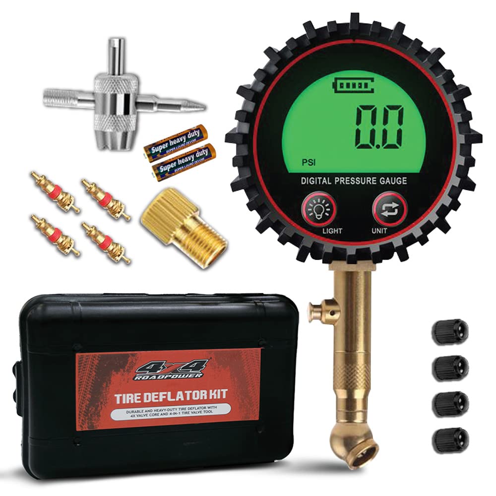 ROADPOWER Digital Tire Pressure Gauge 200 PSI, 4 Settings, Tire Gauge