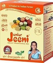 JEENI JUNIOR MILLET TRADITIONAL MIX and multi grains | Junior All Natural Multigrain | Organic and Natural Product (500g) (Pack of 1)