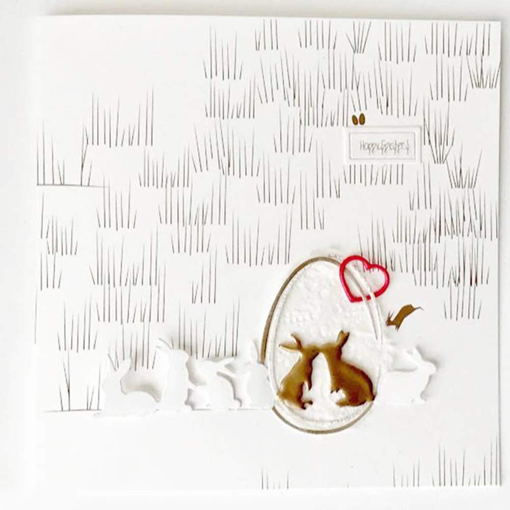 Fustelle a bassa risoluzione realizzare bigliettiauguri, conigli animali, fustelle in metallo decorazioni album di ritagli, album fotografici, decorazioniBunny Hop