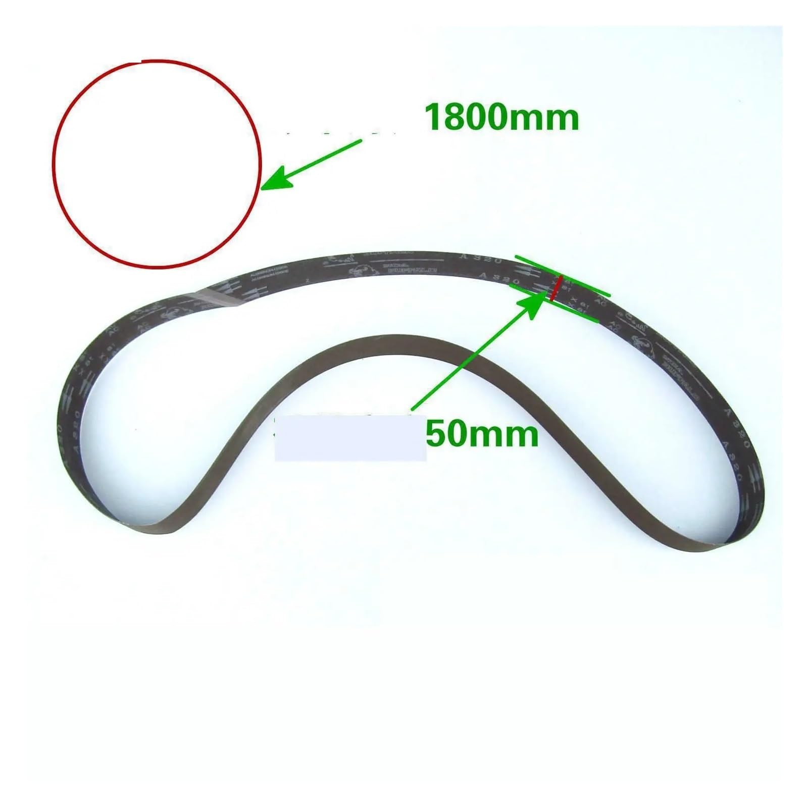 10 nastri abrasivi 1800x50, grana 60-600 | Utilizzare for la lucidatrice dell'adattatore for levigatrice(40)