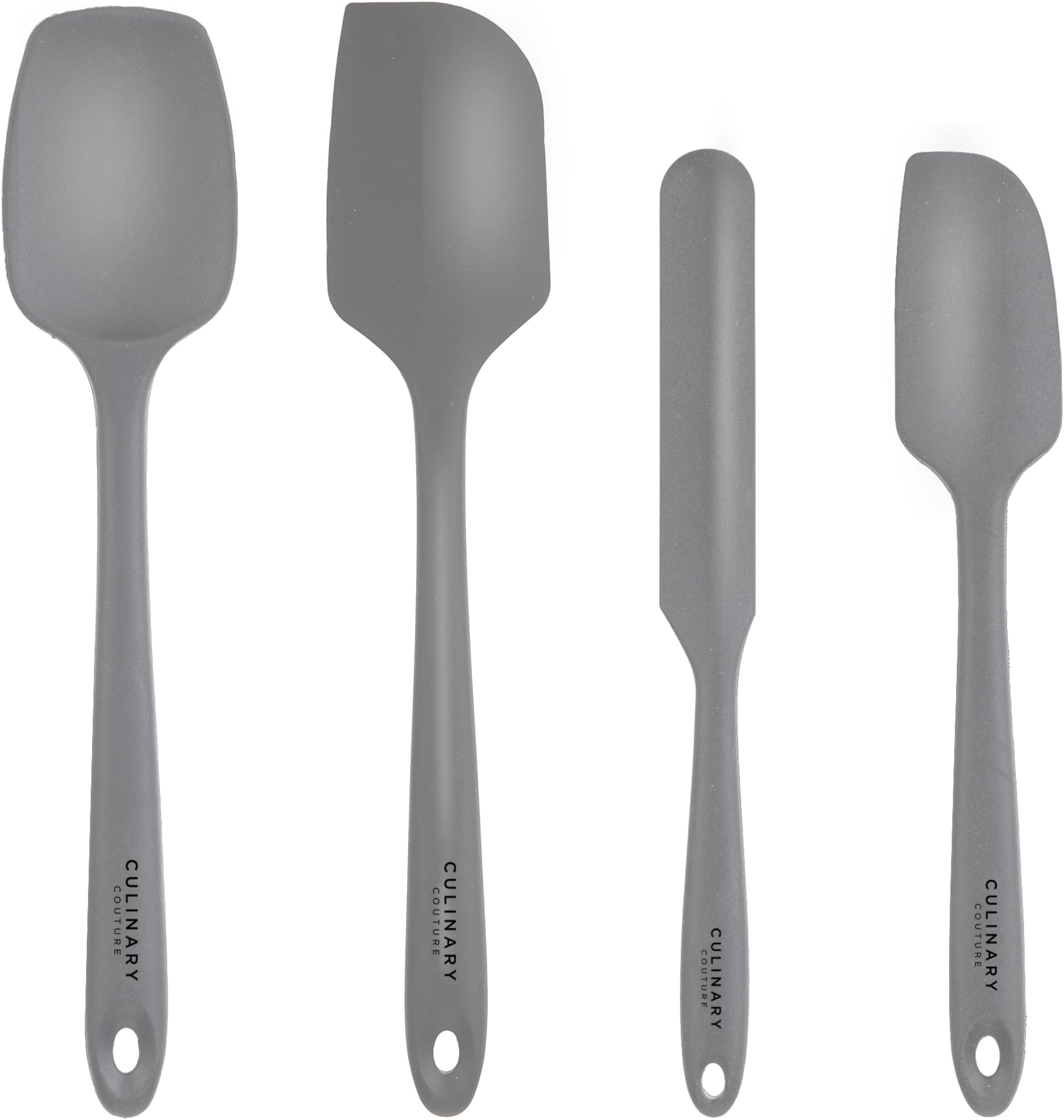 4-Piece Silicone Baking Spatula Set - Rubber Spatulas Silicone Heat Resistant, BPA-Free - Spatula Set for Nonstick Cookware - Baking Essentials