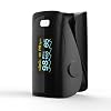 Pulse Oximeter PRCMISEMED Pro Sports and Aviation Finger-Unit Spot Check Oxygen Monitor Finger with Lanyard OLED,Black